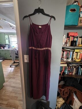 Women’s Plum Spaghetti Strap Maxi Dress